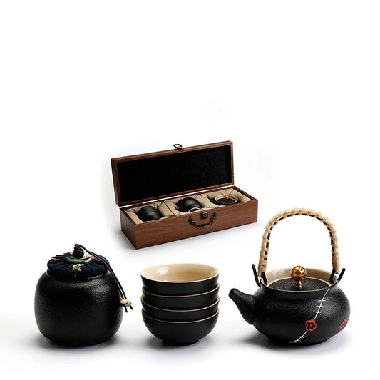 Ceramic Kung Fu Tea Set Gift Box – Chinese Tea Ceremony Set | Luxury Tea Gifts for Home, Office & Special Occasions CJ