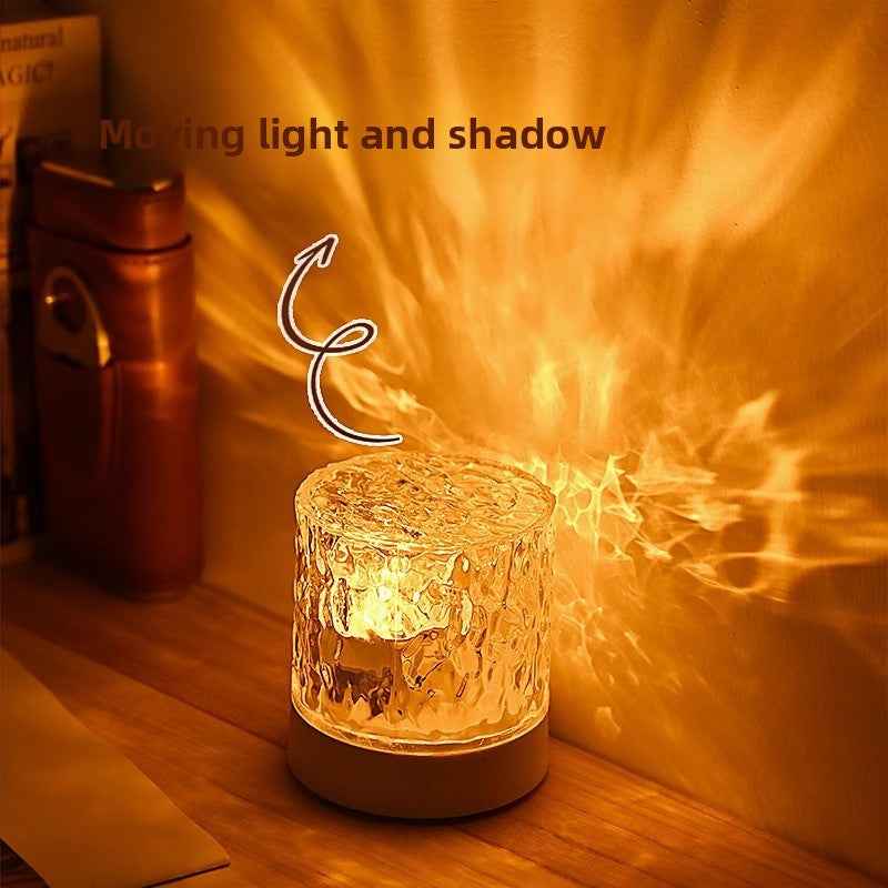 Water Ripple LED Lamp 16 Color Ambient Night Light with Remote & Dimming