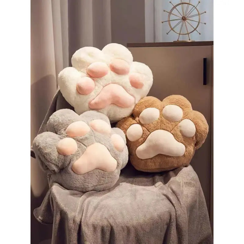 Cat Paw Pillow Blanket Hand Warmer TED
