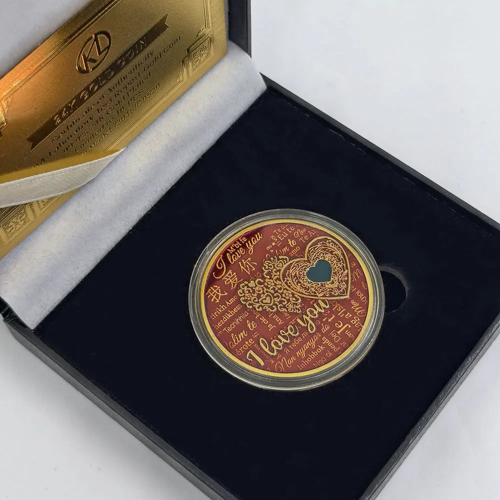 Gold & Silver Commemorative Coin – Minimalist Metal Collectible Medal CJ