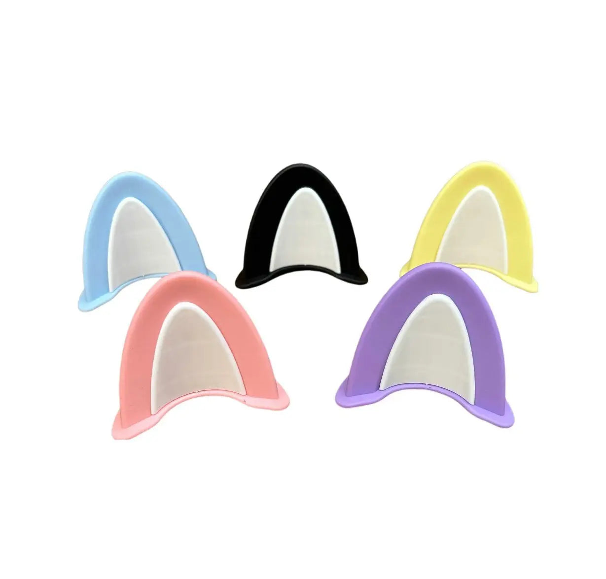 Helmet Cat Ear Accessories Cute Stick-On Helmet Decorations for Motorcycle & E-Bike TED