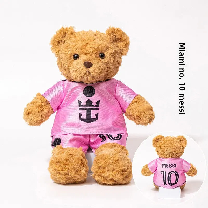 Sports Fan Teddy Bear Plush Soft Athlete-Themed Collectible Stuffed Toy TED