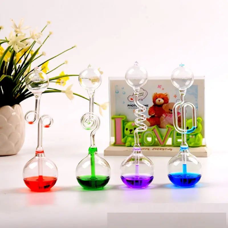 Glass Galileo Thermometer – Decorative Temperature Display Home Ornament CJ