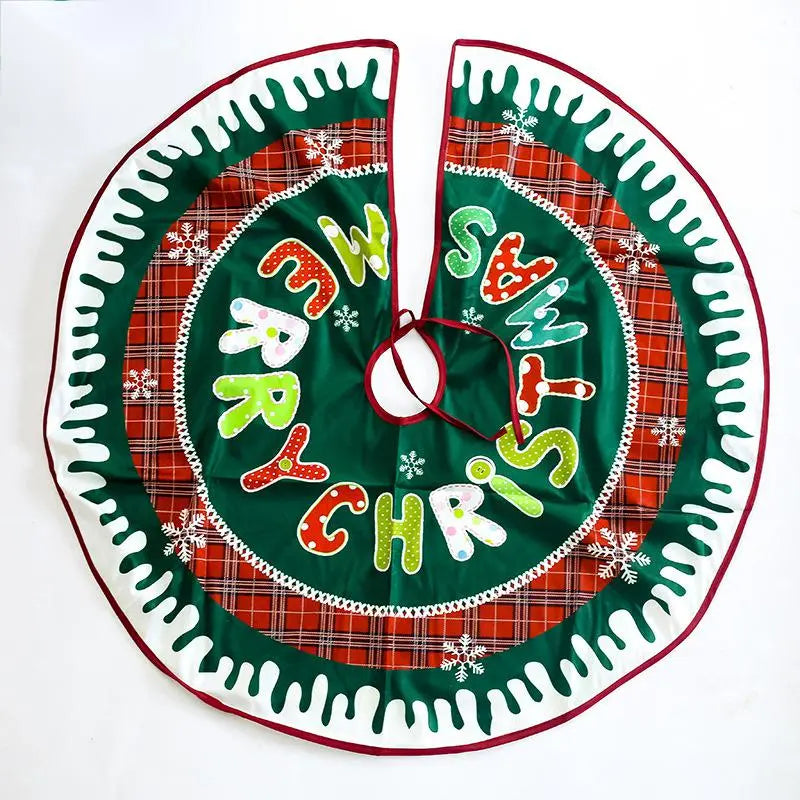 Christmas Tree Skirt – Plush Holiday Tree Decoration Mat | Soft Flannel Base Cover (60–100cm) CJ