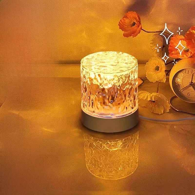 Water Ripple LED Lamp 16 Color Ambient Night Light with Remote & Dimming