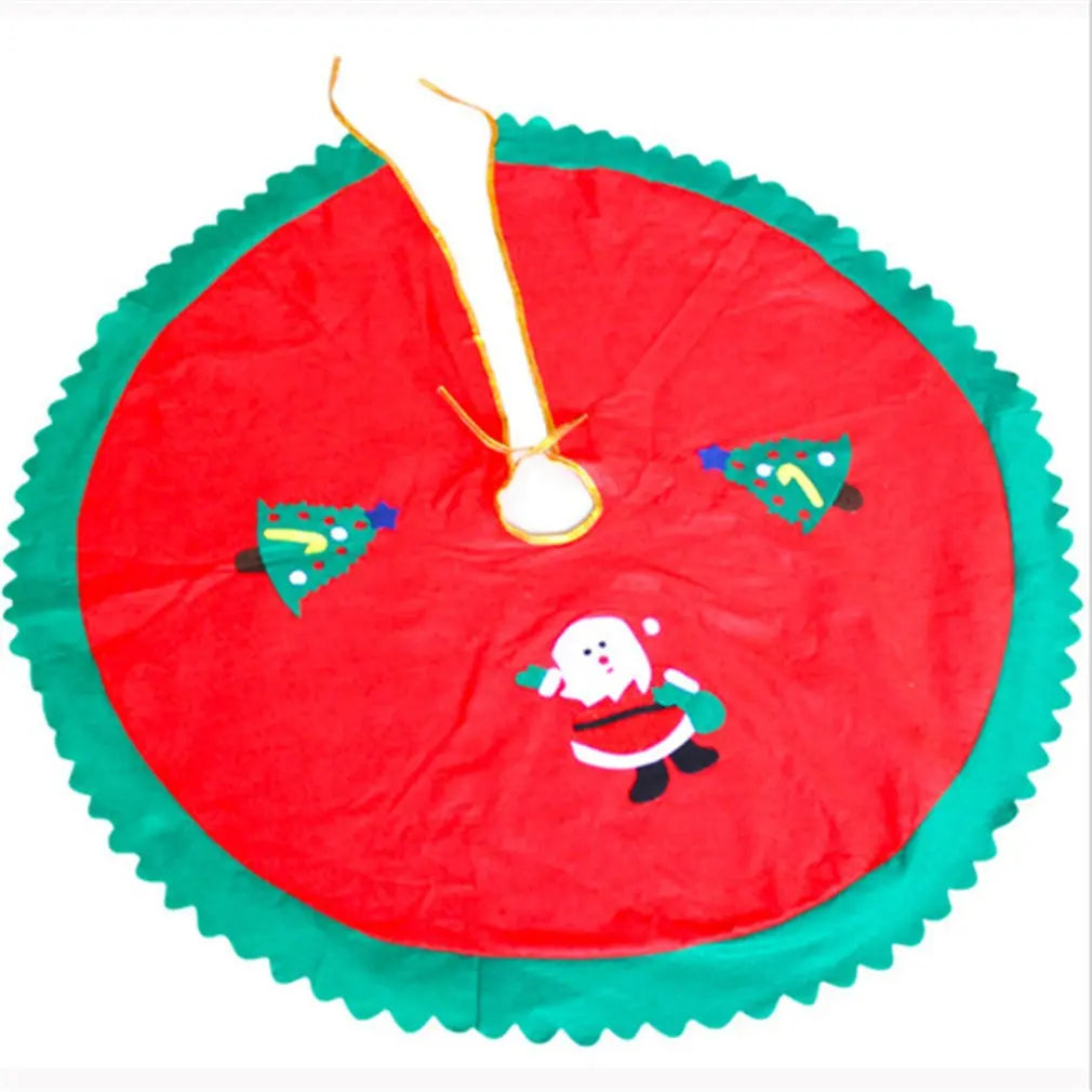Christmas Tree Skirt – Plush Holiday Tree Decoration Mat | Soft Flannel Base Cover (60–100cm) CJ