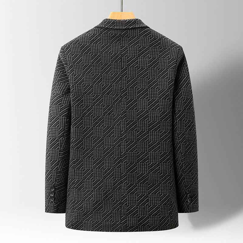 Mens Windproof Winter Jacket - Thick Cotton Warm Coat with Multiple Pockets