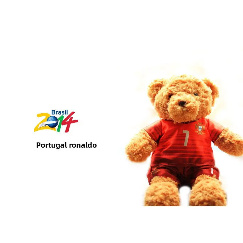 Sports Fan Teddy Bear Plush Soft Athlete-Themed Collectible Stuffed Toy TED