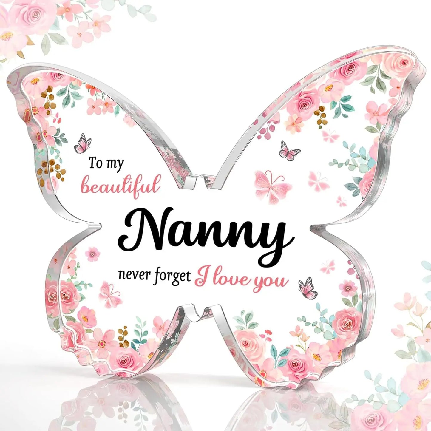 Butterfly Gift for Mom – Inspirational Acrylic Decor Mother’s Day Keepsake CJ