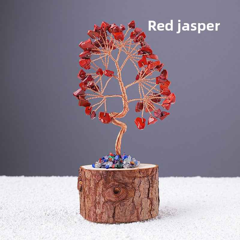 Natural Crystal Tree of Life - Healing Gemstone Decoration for Home & Gifts