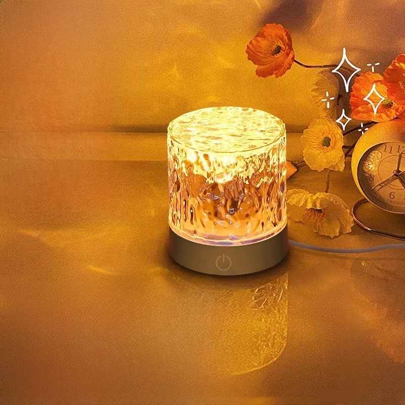 Water Ripple LED Lamp 16 Color Ambient Night Light with Remote & Dimming