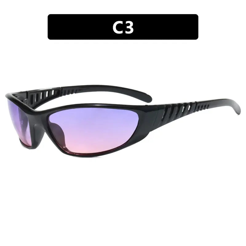 Y2K Futuristic Sunglasses – Retro Street Style UV Protection Shades for Women EPR