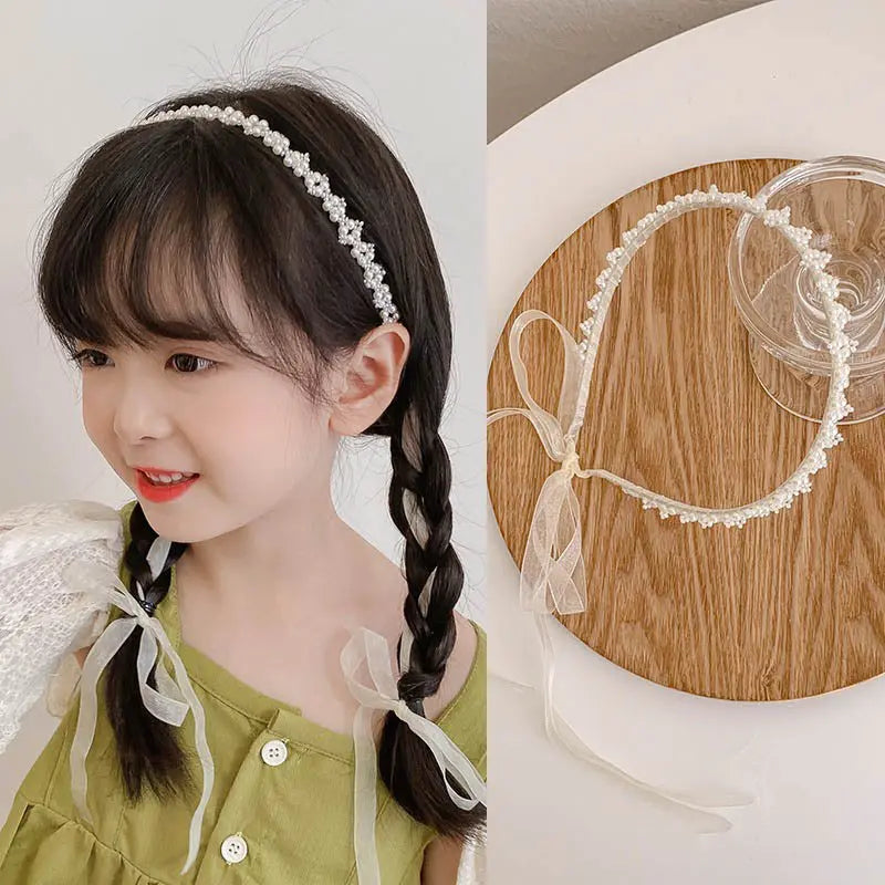 Girls Camellia Flower Headband – Handmade Sweet Floral Hair Accessory EPR