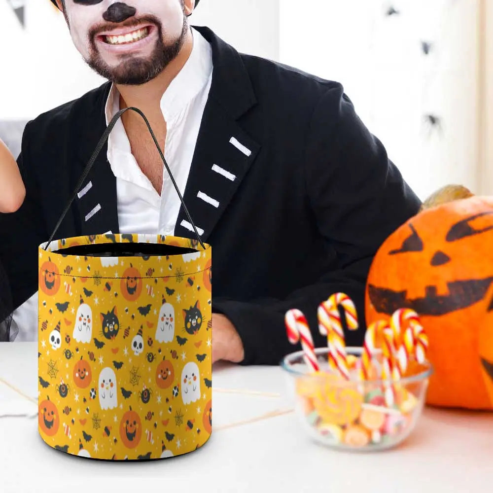 Halloween Candy Tote Bag – Reusable Trick or Treat Polyester Gift Bag EPR