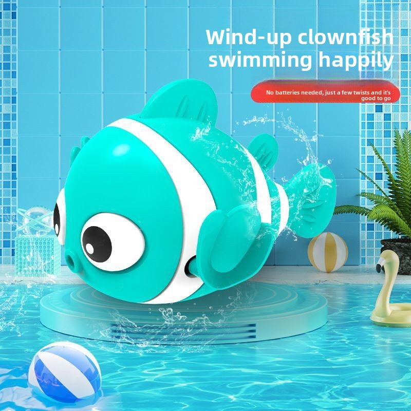 Wind-Up Swimming Bath Toys for Toddlers - Cute Clockwork Water Animal Toys