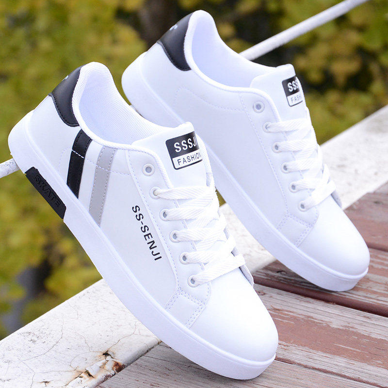 Mens Lightweight Casual Sneakers - Korean Style Lightweight Lace-Up Shoes | Free Shipping