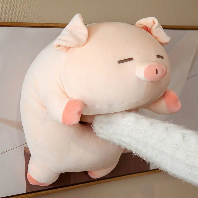 Cute Plush Pig Pillow Toy Soft Cuddly Pig Doll TED