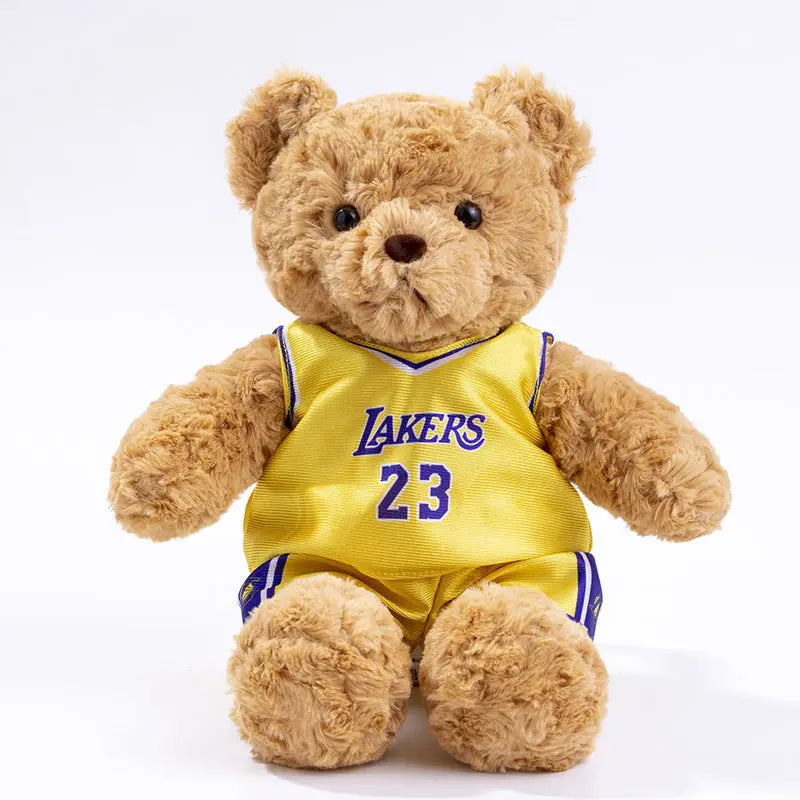Sports Fan Teddy Bear Plush Soft Athlete-Themed Collectible Stuffed Toy TED