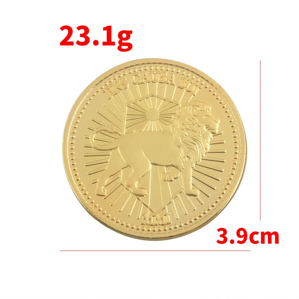 Commemorative Collectible Coin – Alloy Plated Souvenir Display Piece CJ