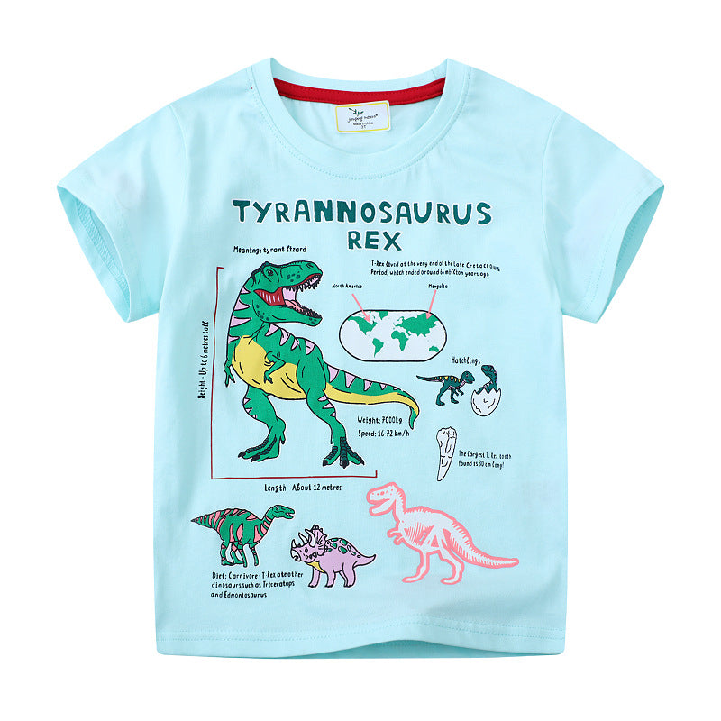 Dinosaur Kids T-Shirt | Summer Cartoon Short Sleeve Toddler & Children’s Tee - EverCharm Gifts