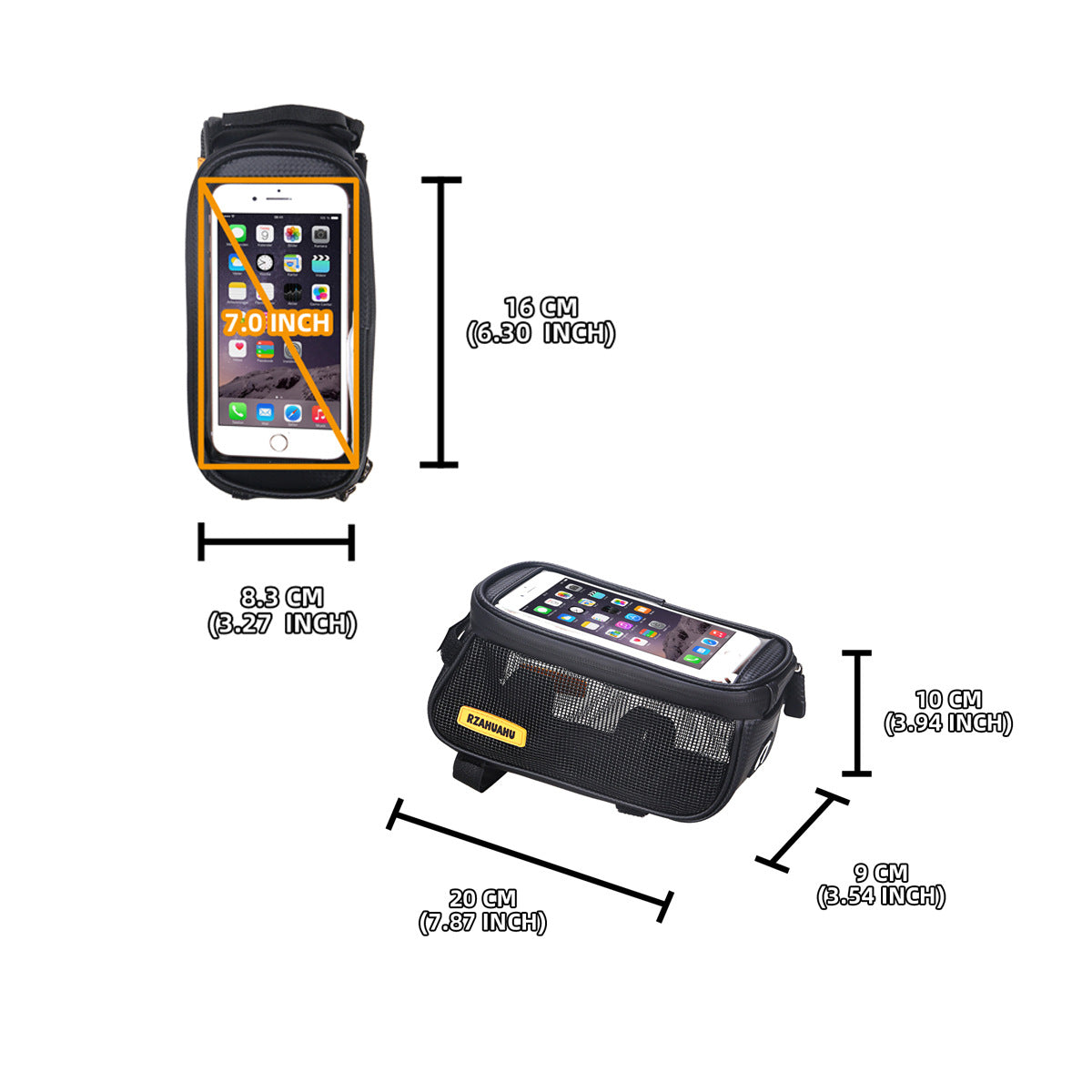 Bicycle Front Tube Phone & Audio Bag | Mountain Bike Navigation Pouch - EverCharm Gifts