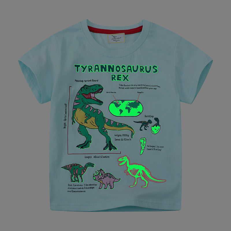 Dinosaur Kids T-Shirt | Summer Cartoon Short Sleeve Toddler & Children’s Tee - EverCharm Gifts