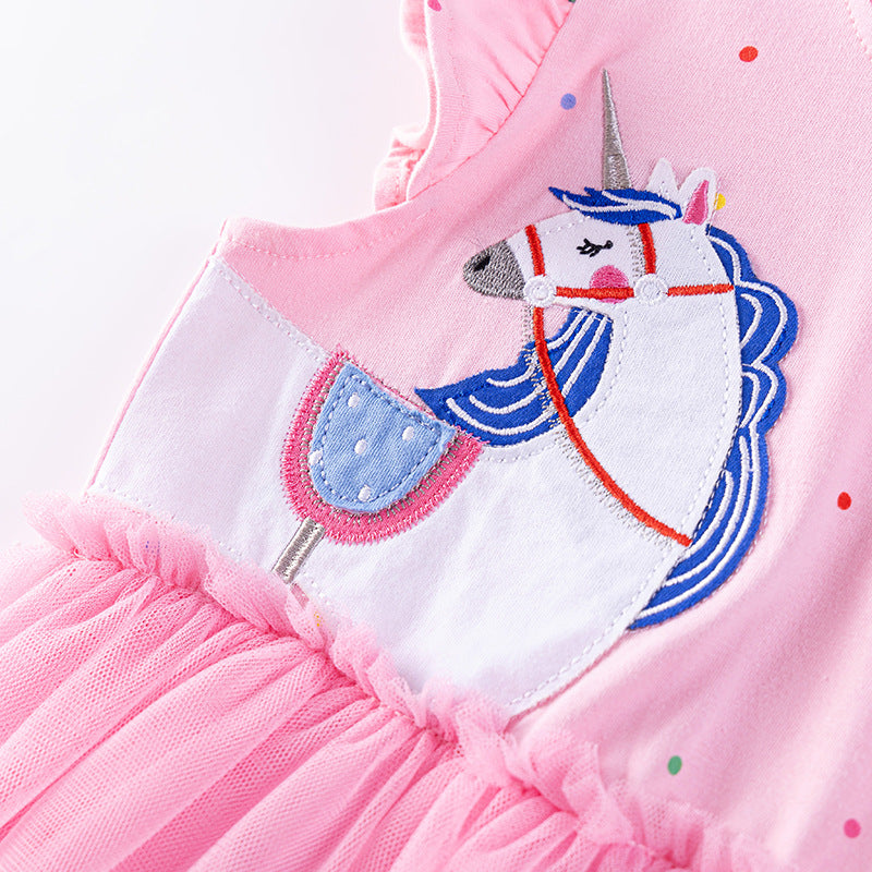 Little Maven Girls Princess Dress | Summer Cotton Dress for Kids - EverCharm Gifts