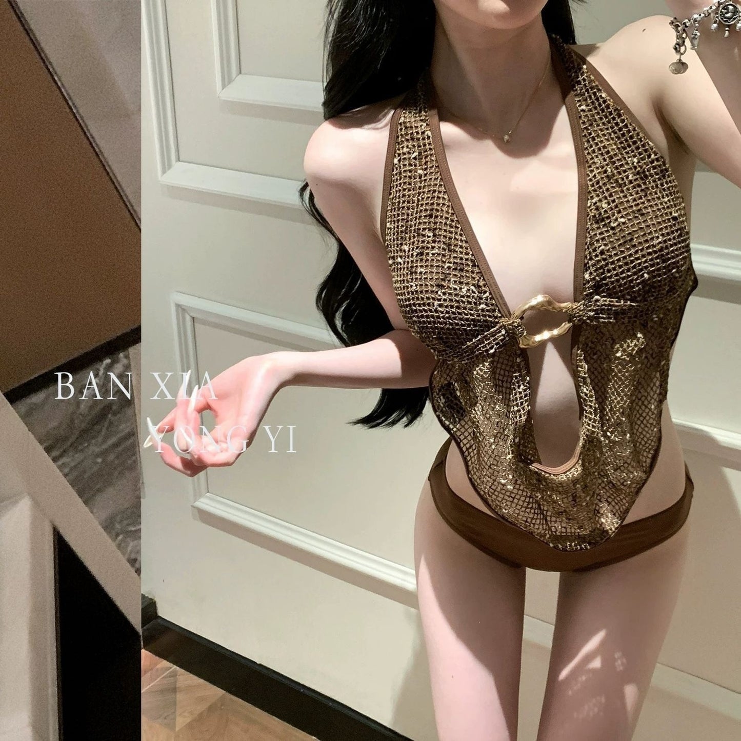 Sexy Women's Three Piece Bikini Set | Hollow-Out Beach Vacation Swimwear - EverCharm Gifts