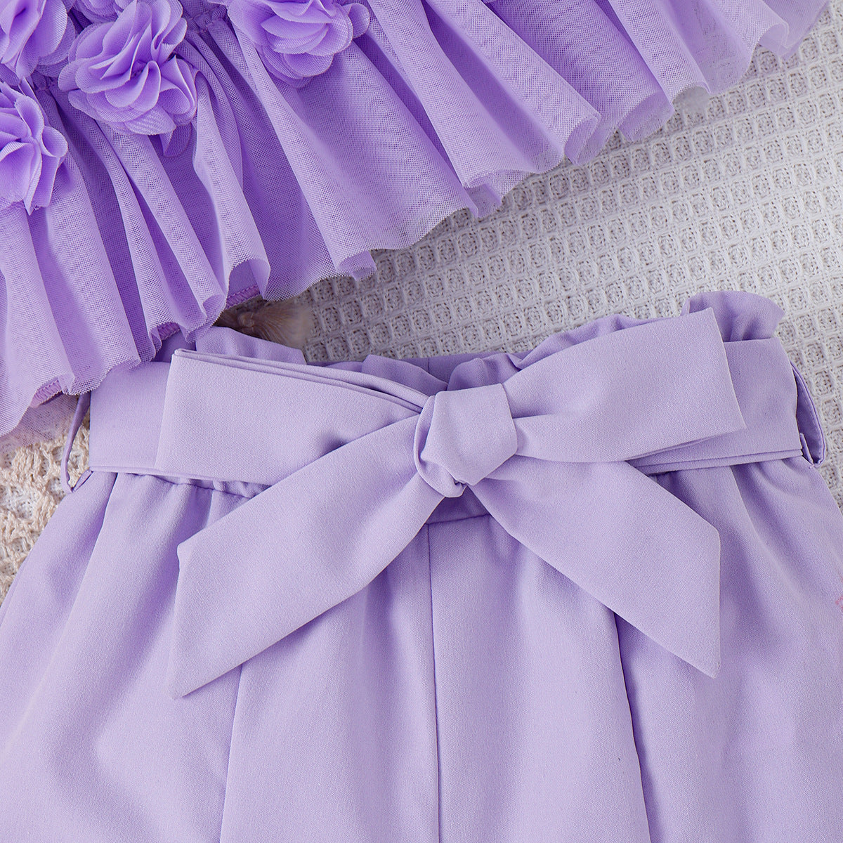 Girls Sleeveless Cotton Top & Shorts Set | Girls Summer Outfit - EverCharm Gifts