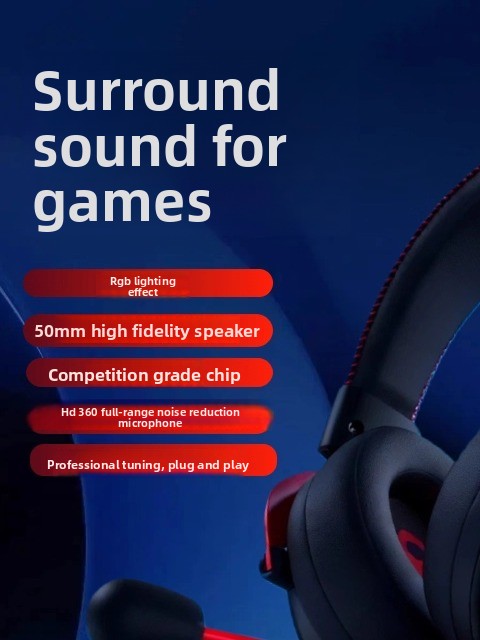 Wired Gaming Headset | USB Stereo Noise Cancelling E-Sports Stereo Gaming Headset PC Gaming - EverCharm Gifts