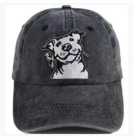 2pcs Dog Lover Gifts For Men, French Hat, Denim Adjustable Embroidered Dog Dad Baseball Cap