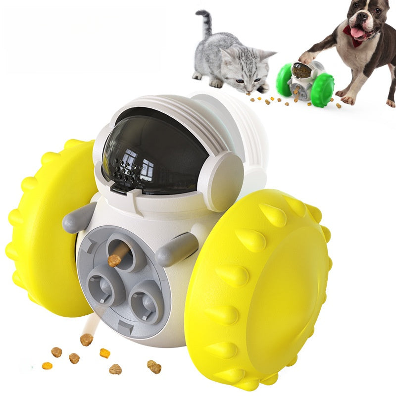 Interactive Pet Food Dispenser Puzzle Toy - Treat Dispensing Dog Enrichment Toy | IQ Training Slow Feeder for Pets TED