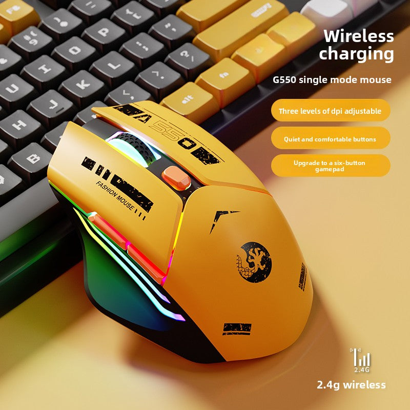 Dual Mode Wireless Gaming Mouse | Bluetooth & 2.4GHz Rechargeable Bluetooth Mouse - EverCharm Gifts