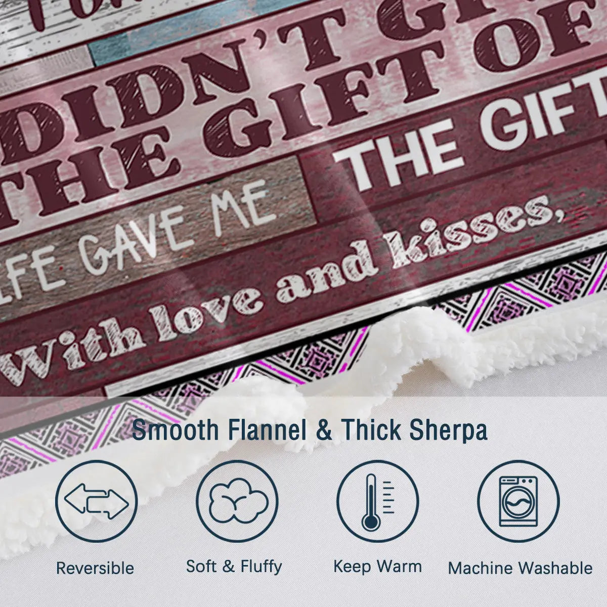 To My Mom Sherpa Blanket – Soft Cozy Mother’s Day Gift from Daughter or Son CJ