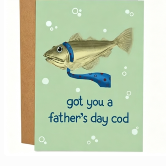 Funny Fathers Day Card - Humorous Modern Dad Card | Free Shipping