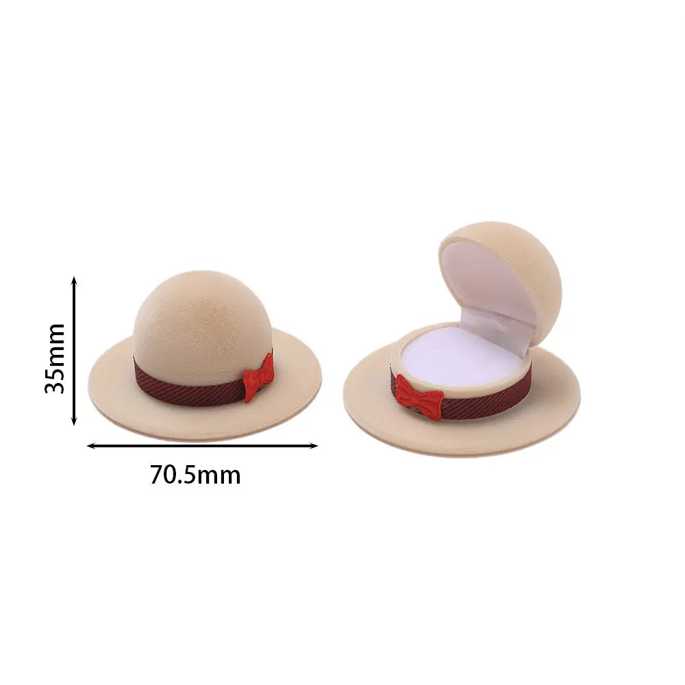 Cute Cartoon Jewelry Box- Plush Flip-Top Ring & Necklace Gift Case | Portable Mini Organizer - EverCharm Gifts