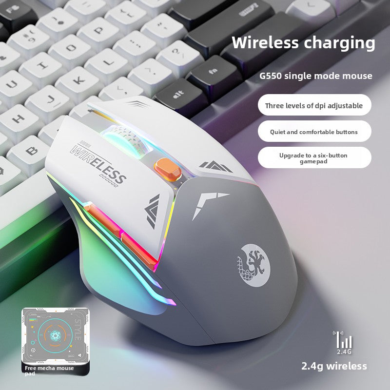 Dual Mode Wireless Gaming Mouse | Bluetooth & 2.4GHz Rechargeable Bluetooth Mouse - EverCharm Gifts
