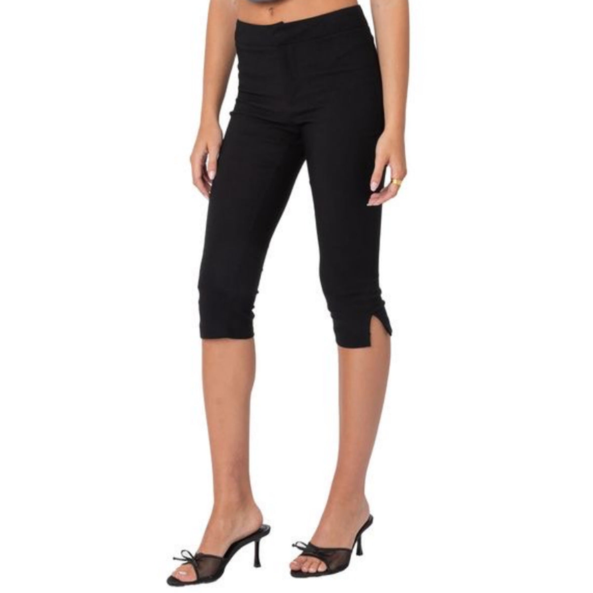 Women's Polka Dot Pants | Stretch Pencil Capri Trousers - EverCharm Gifts