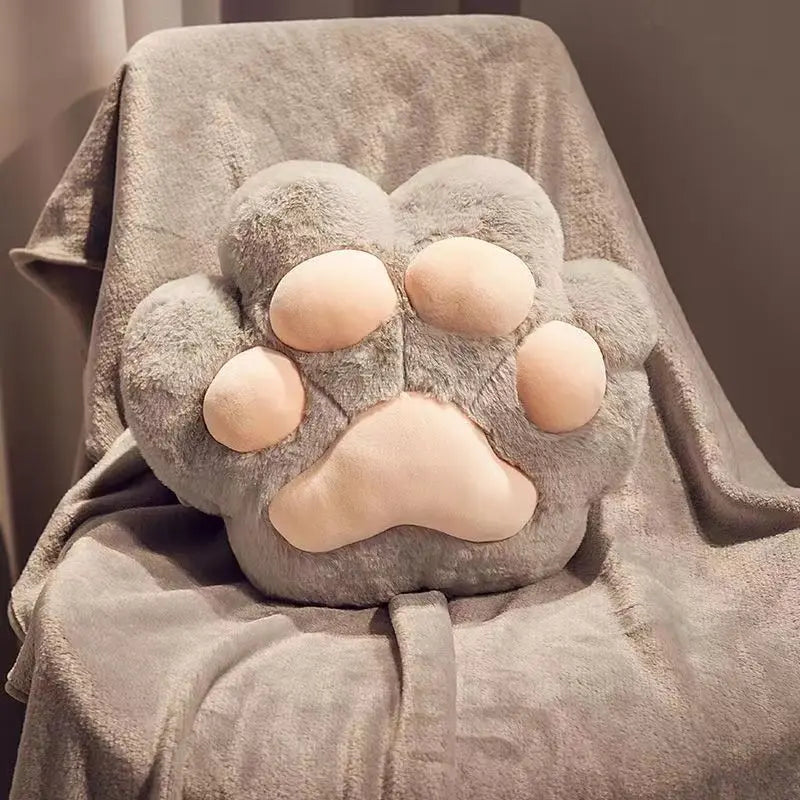 Cat Paw Pillow Blanket Hand Warmer TED