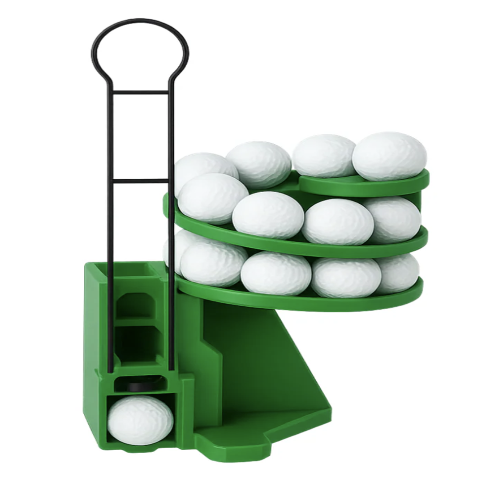 3D Printed Golf Ball Driver Assembly Kit - DIY PLA Golf Launcher Model | Creative Desktop & Hobby Build Kit TED