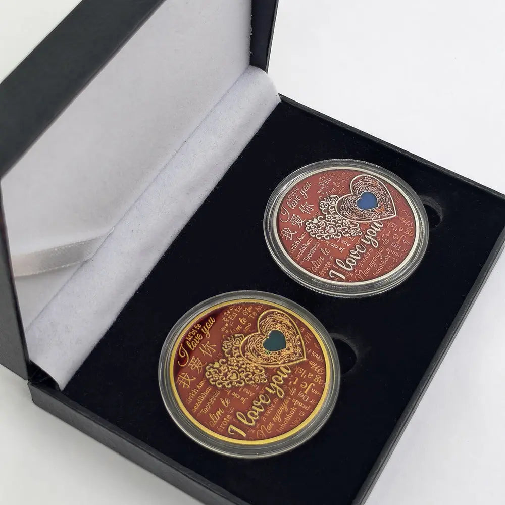 Gold & Silver Commemorative Coin – Minimalist Metal Collectible Medal CJ