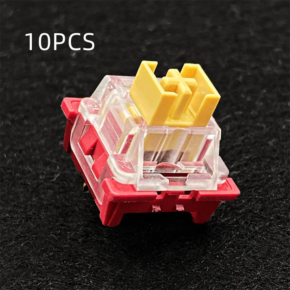 Silent Mechanical Keyboard Switches – Dustproof Custom Key Switch Set | Wireless Compatible (10–110 PCS) CJ