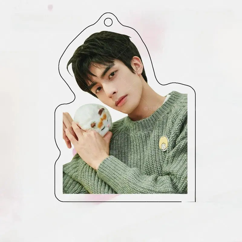 Song Weilong Acrylic Keychain Double-Sided Celebrity Charm | Fan Merch Bag Pendant with Gift Box TED