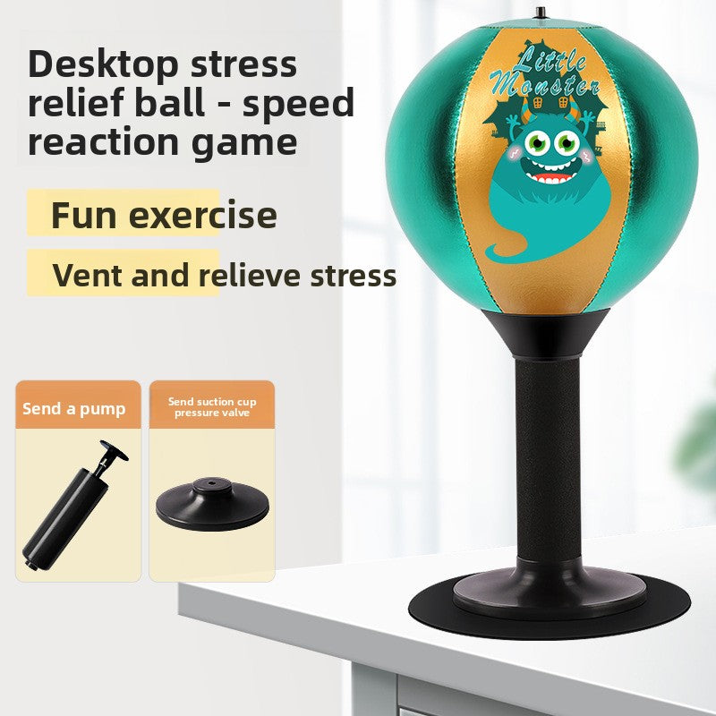 Desktop Boxing Trainer Ball for Stress Relief - Mini Punching Bag Fitness Trainer | Free Shipping
