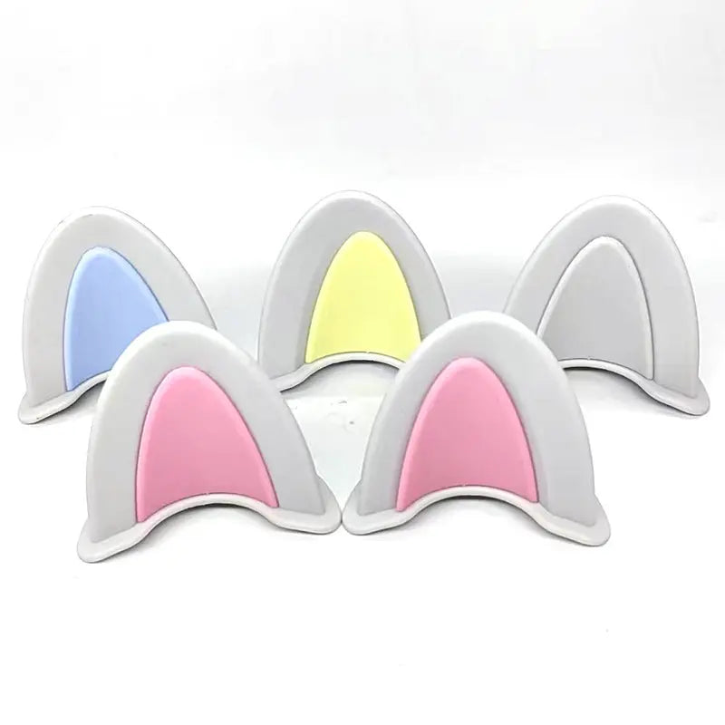 Helmet Cat Ear Accessories Cute Stick-On Helmet Decorations for Motorcycle & E-Bike TED