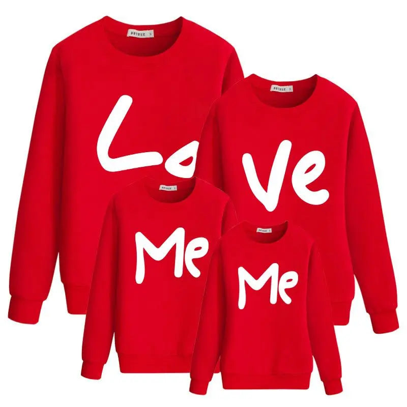 Matching Family Hoodies – Mom Dad Kids Sweatshirts | Casual Cotton Parent-Child Outfits CJ