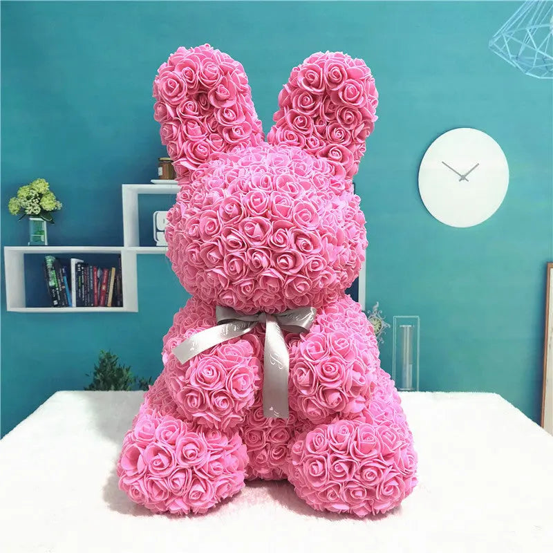 Rose Bunny Eternal Flower – Romantic Valentine’s Day Gift & Home Decor CJ