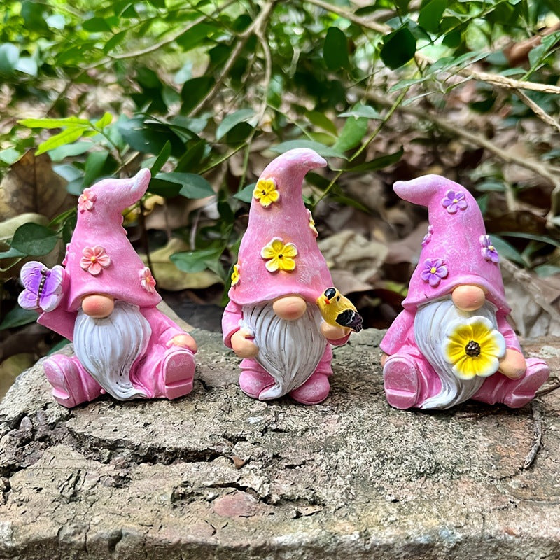 Easter Dwarf Elf Resin Figurine - Cute Garden Gnome Holiday Decoration