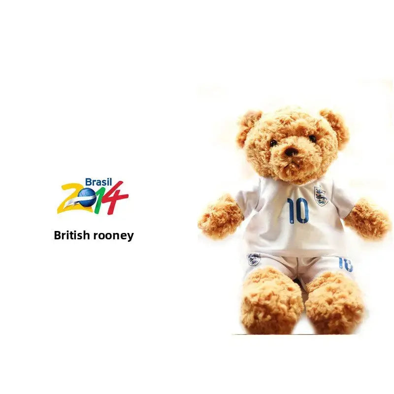Sports Fan Teddy Bear Plush Soft Athlete-Themed Collectible Stuffed Toy TED