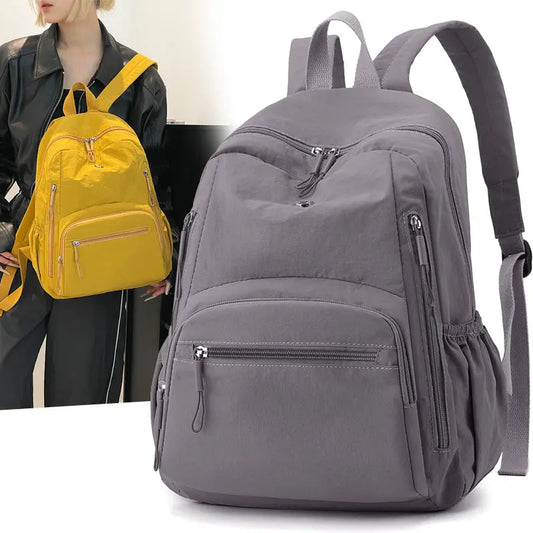 Lightweight Waterproof Puff Backpack Large Capacity Nylon Travel & Casual School Bag | Anti-Theft Everyday Backpack